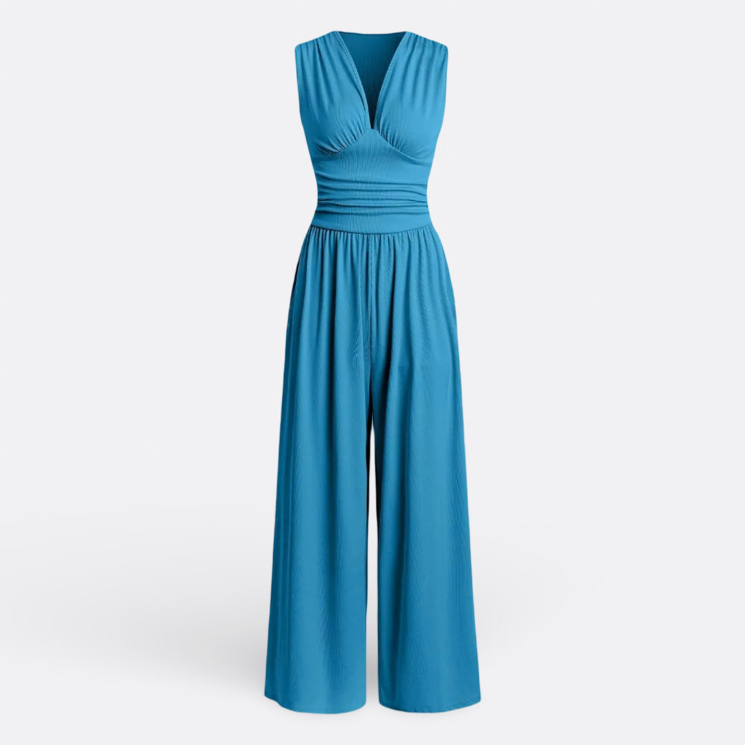 Brielle - salopetă elegantă fără mâneci, cu croi larg — imagine 8