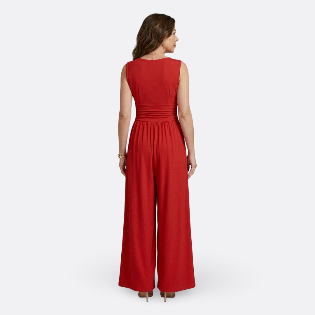Brielle - salopetă elegantă fără mâneci, cu croi larg — imagine 10