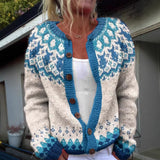 Brielle - cardigan islandez retro — imagine 2
