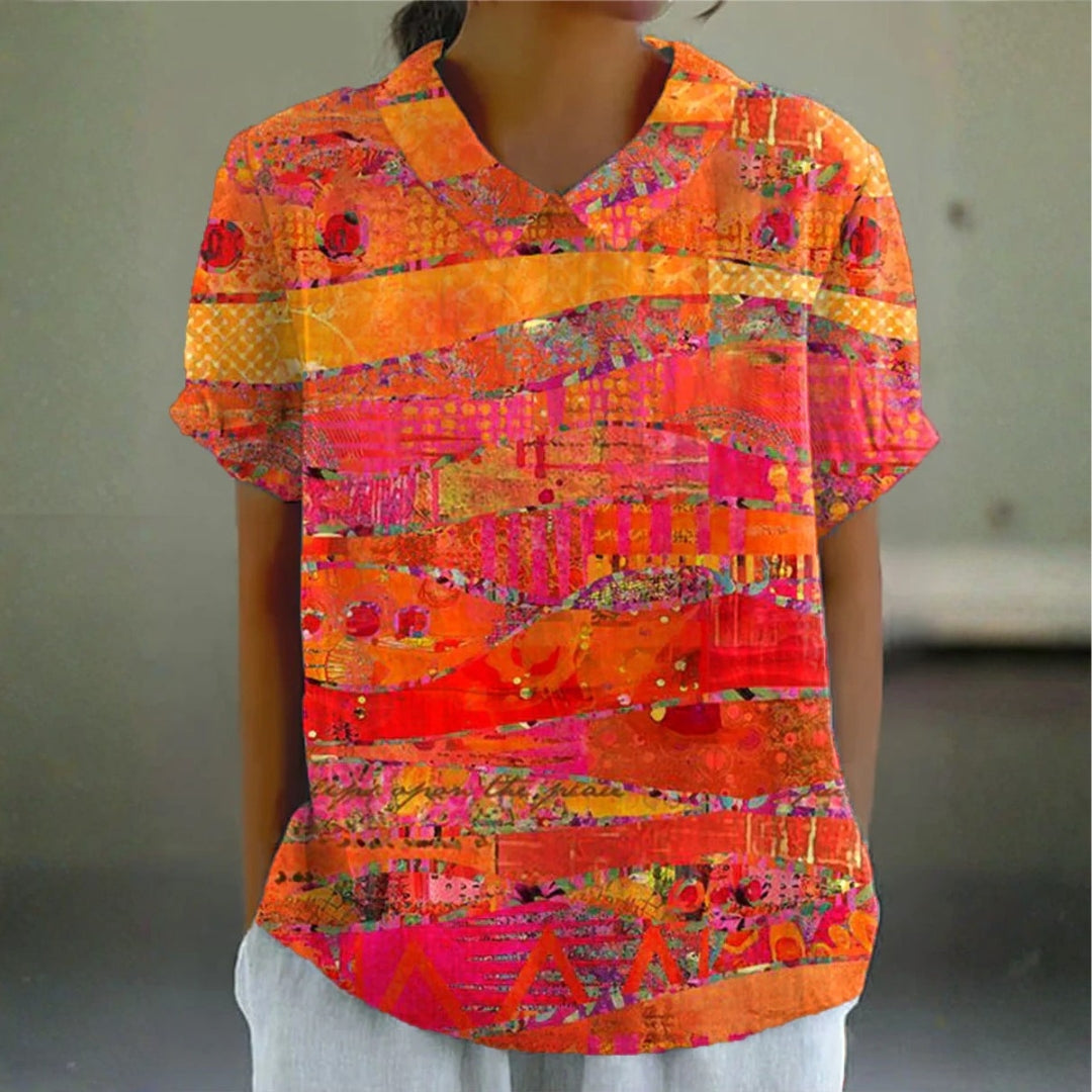Bluză Brittany cu model abstract — imagine 1