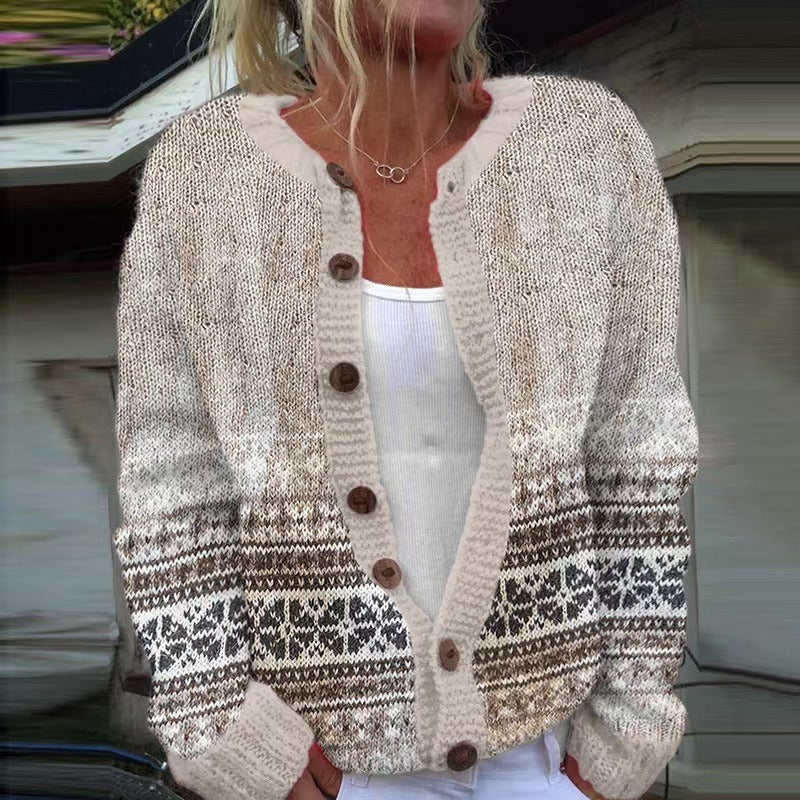 Brooke - Cardigan islandez retro — imagine 2