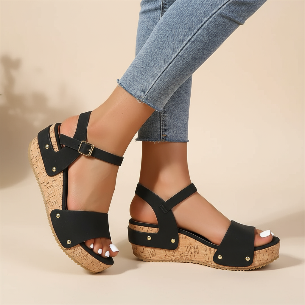 Brooklyn - sandale elegante cu talpă întreagă — imagine 2