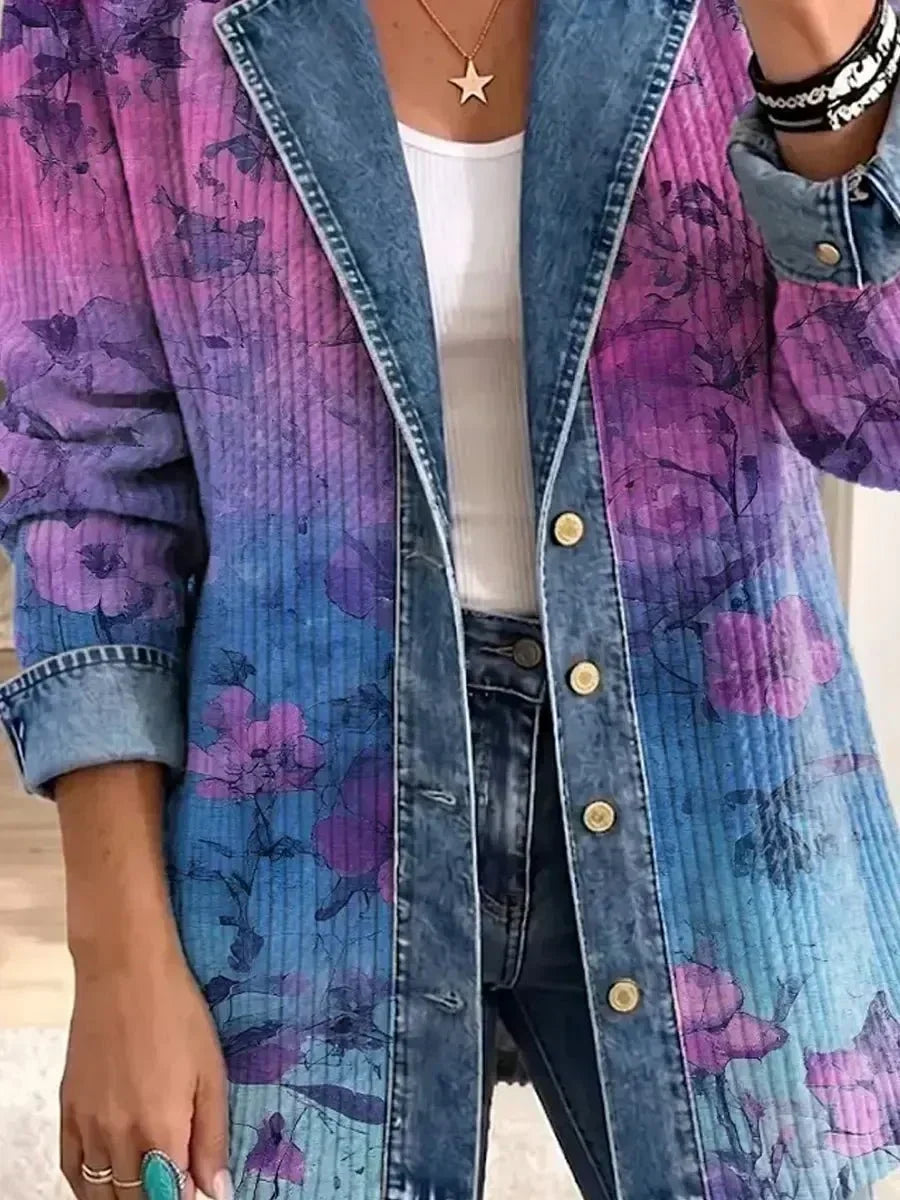 Brooklyn - Jachetă cu artă florală retro — imagine 3