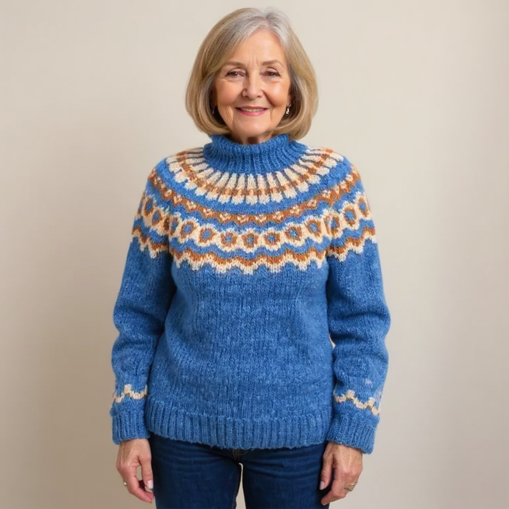 Carla - Pulover retro tricotat — imagine 7