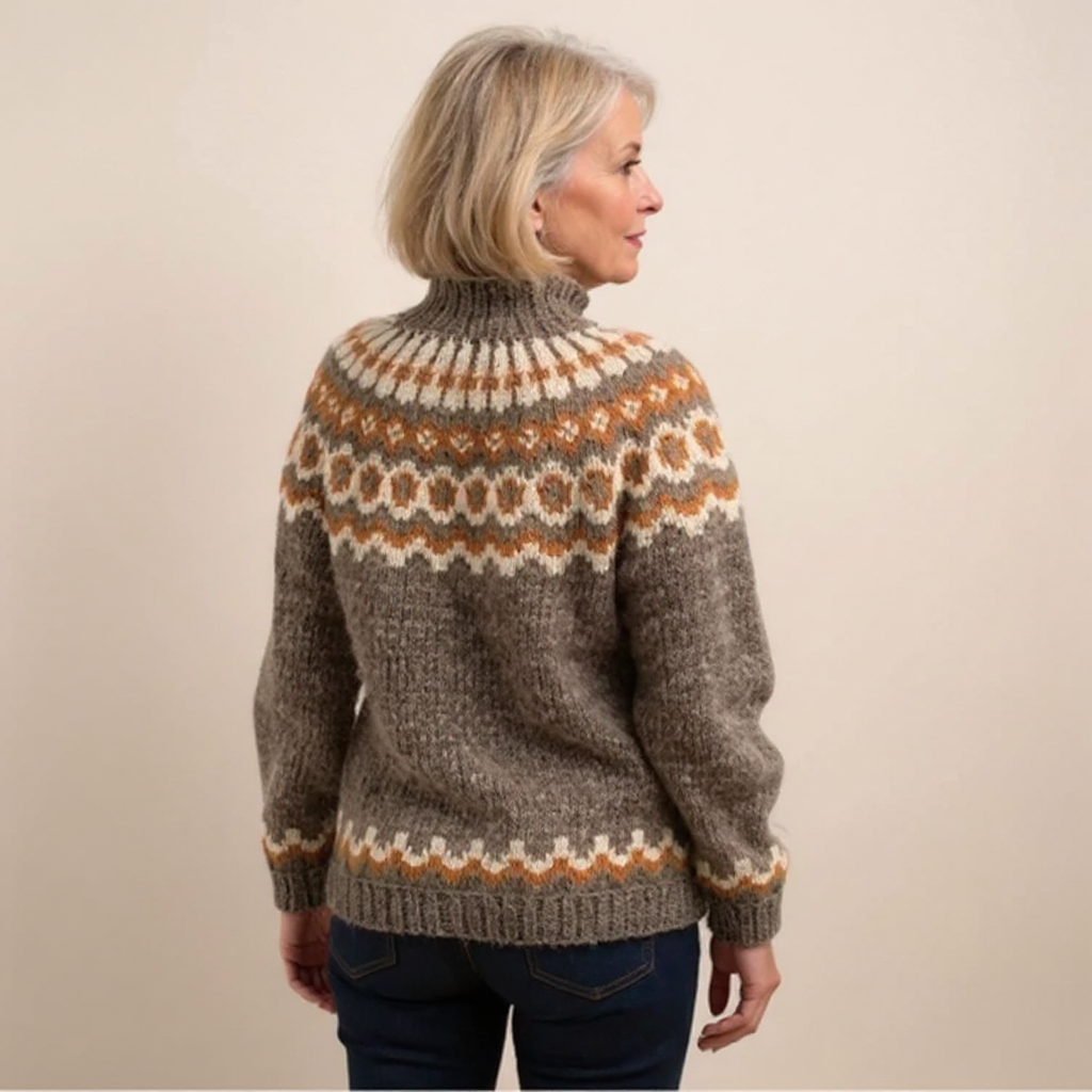 Carla - Pulover retro tricotat — imagine 8