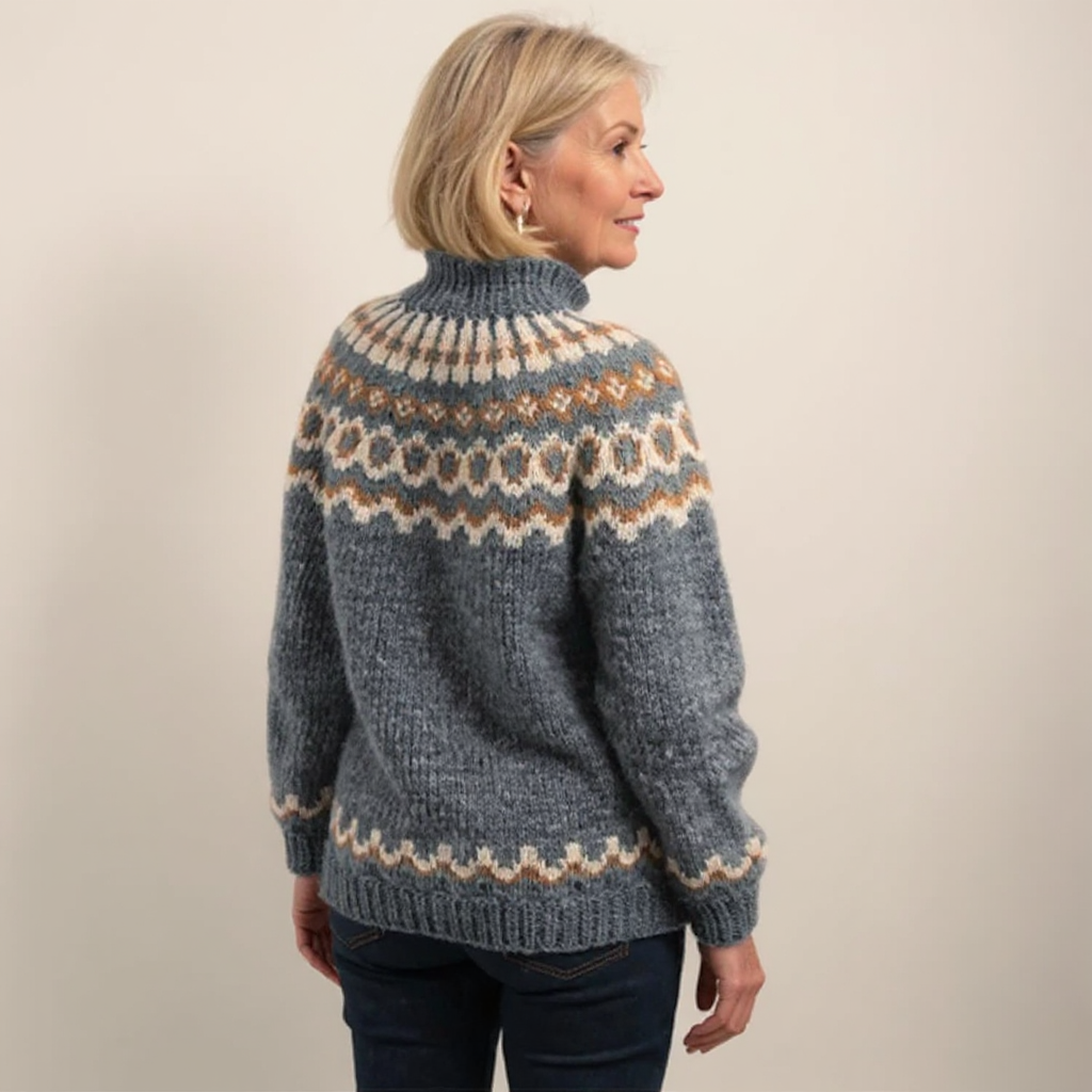 Carla - Pulover retro tricotat — imagine 10