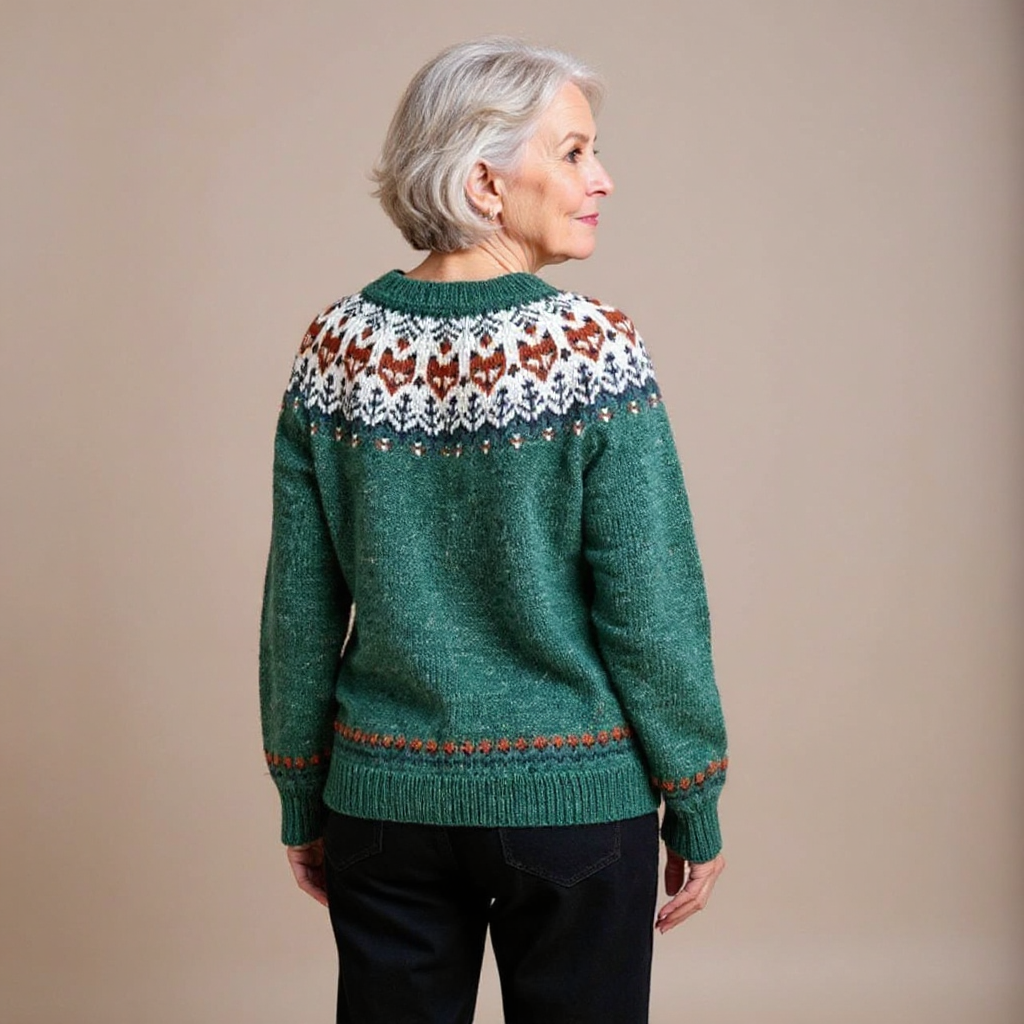 Carmen - cardigan islandez retro — imagine 3