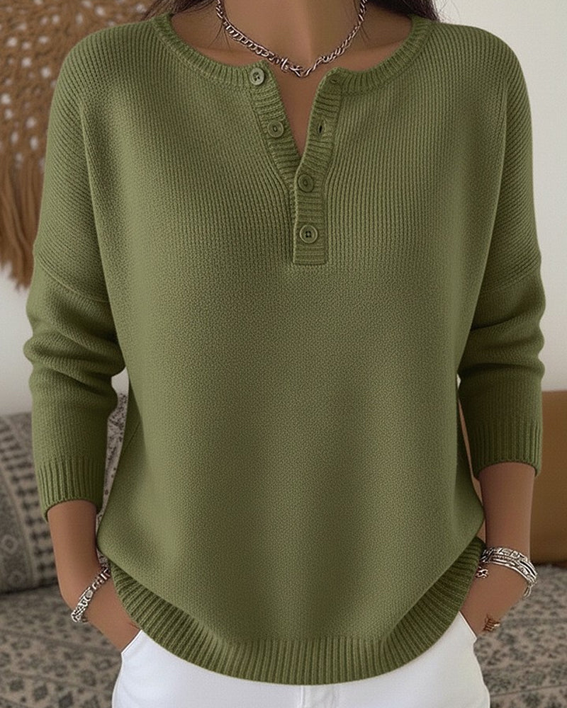 Pulover cu nasturi Carol Henley — imagine 1