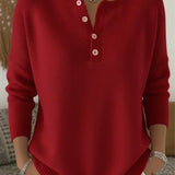Pulover cu nasturi Carol Henley — imagine 3