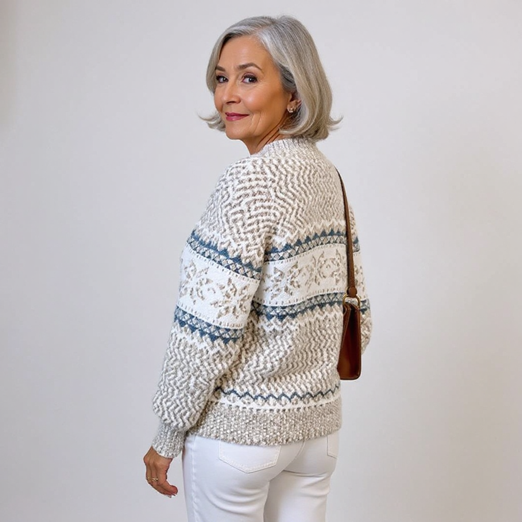 Caroline - Pulover retro tricotat — imagine 12