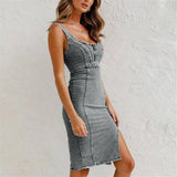 Cassandra - rochie elegantă din denim — imagine 7