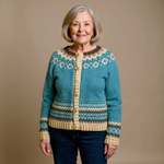 Cardigan retro tricotat Cassandra — imagine 2