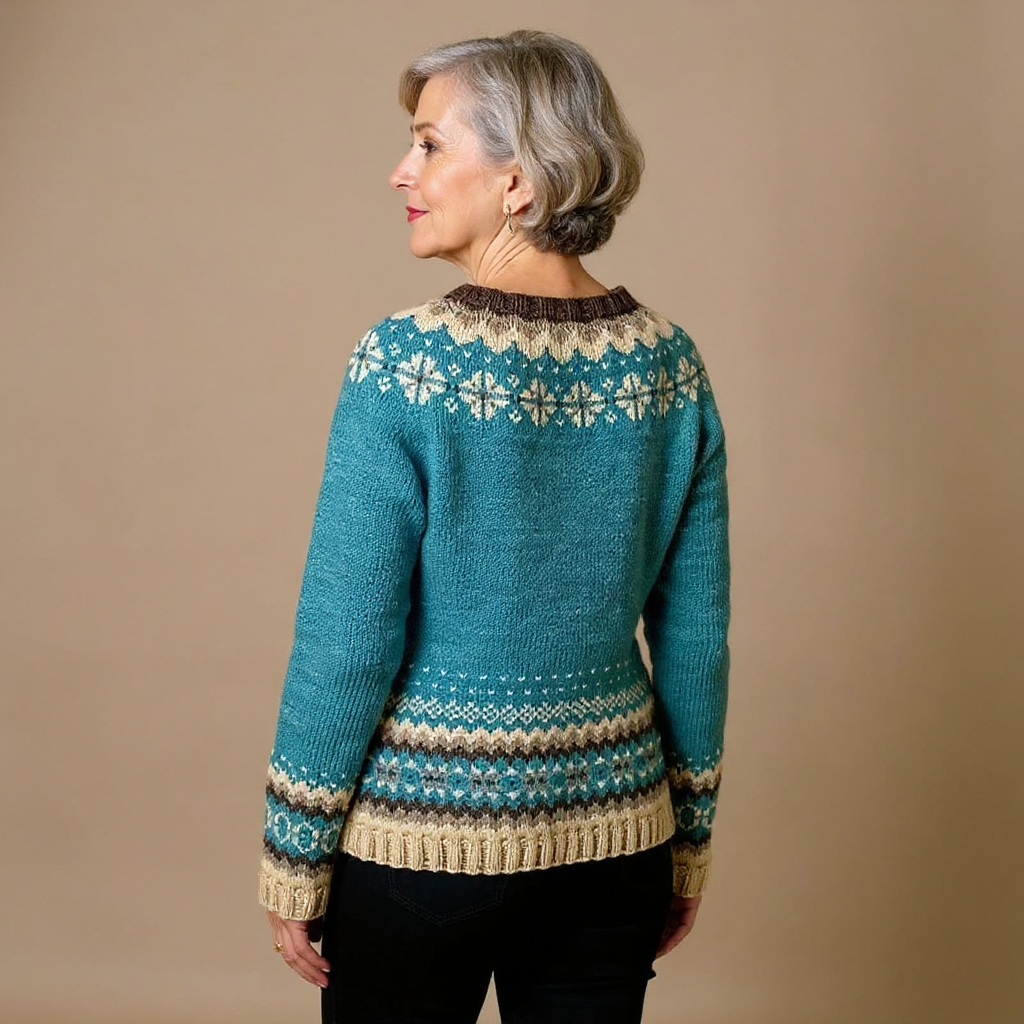 Cardigan retro tricotat Cassandra — imagine 3