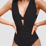 Cassidy - un costum de baie modelator luxos cu decolteu adânc în V — imagine 1