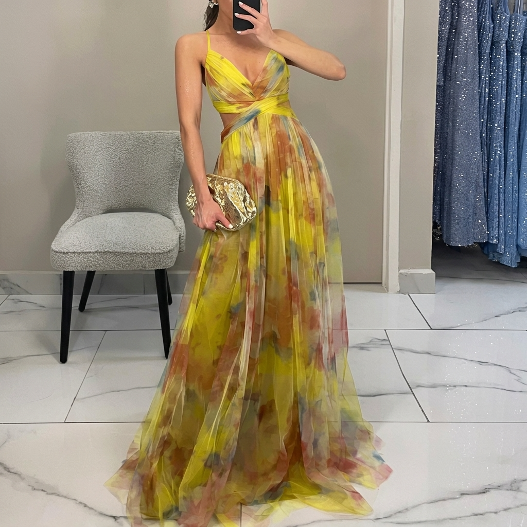 Catalina - rochie maxi cu imprimeu floral — imagine 4