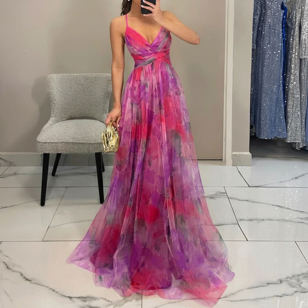 Catalina - rochie maxi cu imprimeu floral — imagine 5
