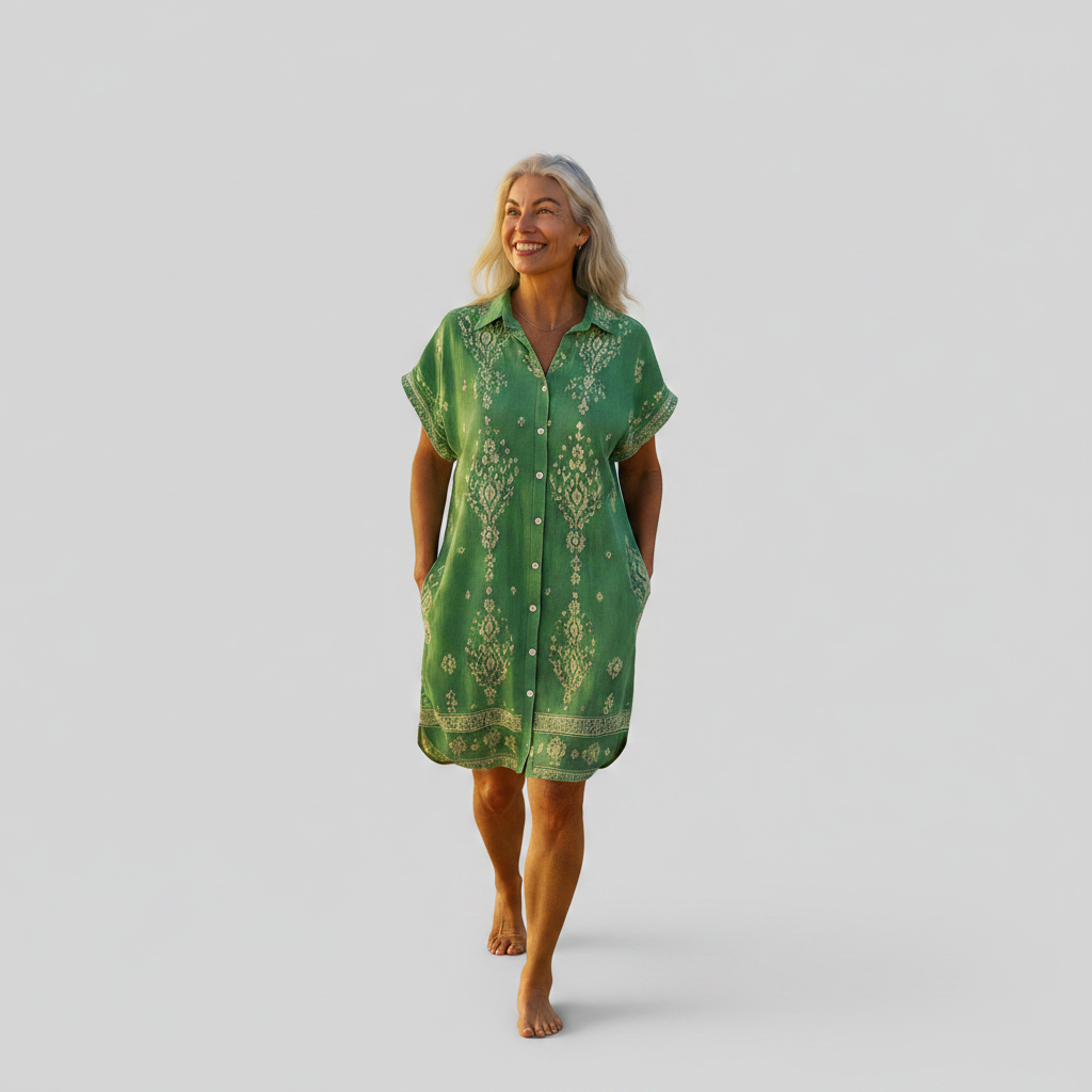 Rochie Charlotte din pânză de bumbac — imagine 1
