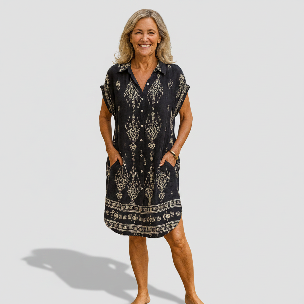 Rochie Charlotte din pânză de bumbac — imagine 2