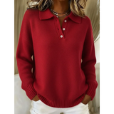 Charlotte - pulover moale cu guler polo — imagine 3