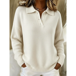 Charlotte - pulover moale cu guler polo — imagine 4
