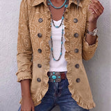 Chloe - Palton cu volane și design western — imagine 1