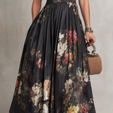 Courtney - Rochie midi plisată cu imprimeu floral și gaură de cheie — imagine 6