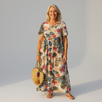 Courtney - Rochie maxi cu imprimeu floral — imagine 1