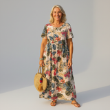Courtney - Rochie maxi cu imprimeu floral — imagine 1