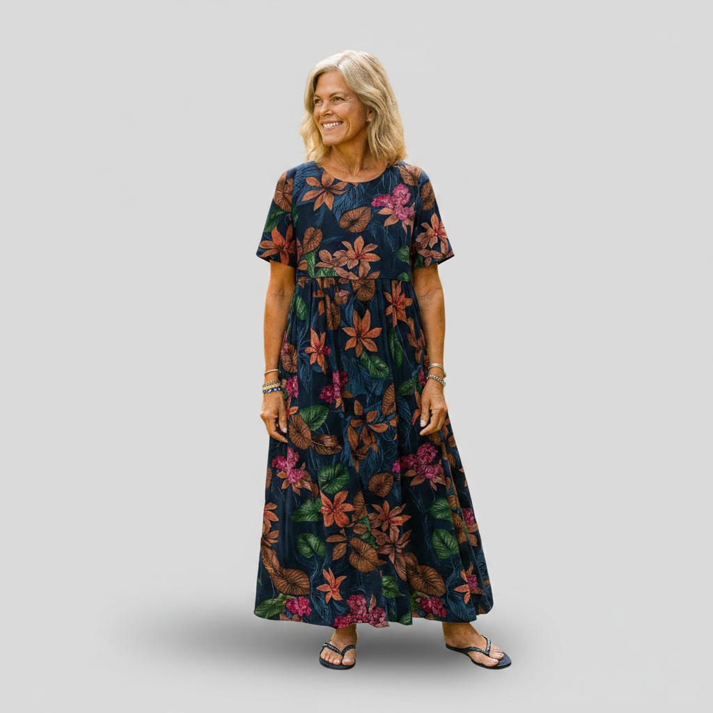 Courtney - Rochie maxi cu imprimeu floral — imagine 2