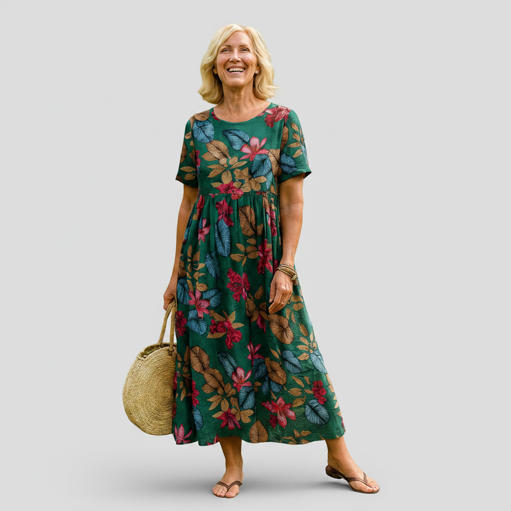 Courtney - Rochie maxi cu imprimeu floral — imagine 3