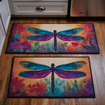 Covoraș de bucătărie antiderapant - Golden Dragonfly — imagine 1