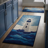 Covor de bucătărie antiderapant - Golden Lighthouse Sea — imagine 1