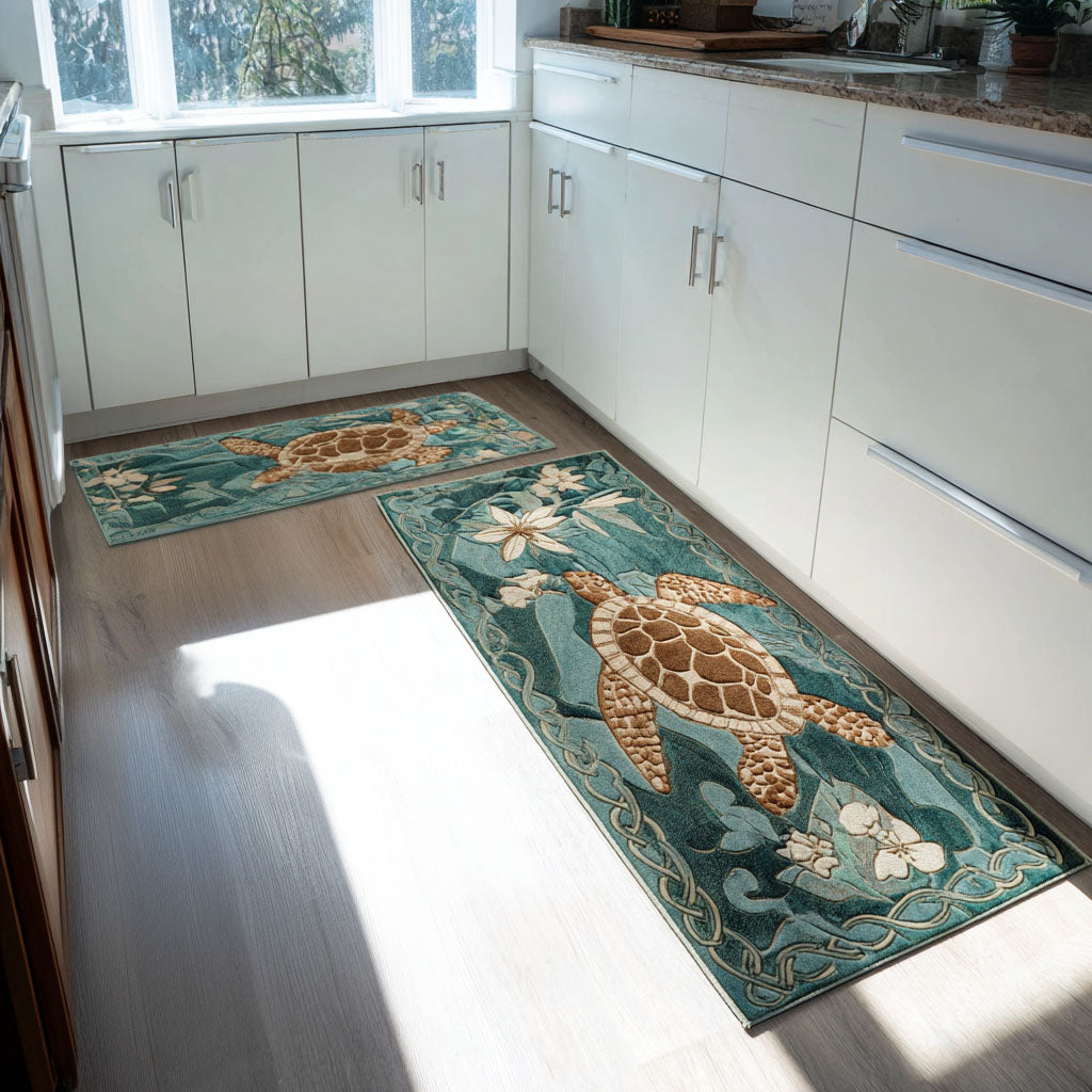 Covoraș de bucătărie antiderapant - Spumă de mare — imagine 1