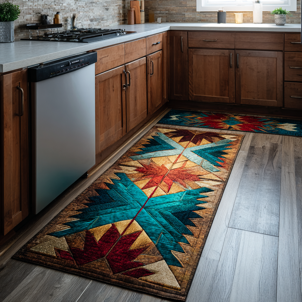 Covor de bucătărie antiderapant - Stil rustic — imagine 1