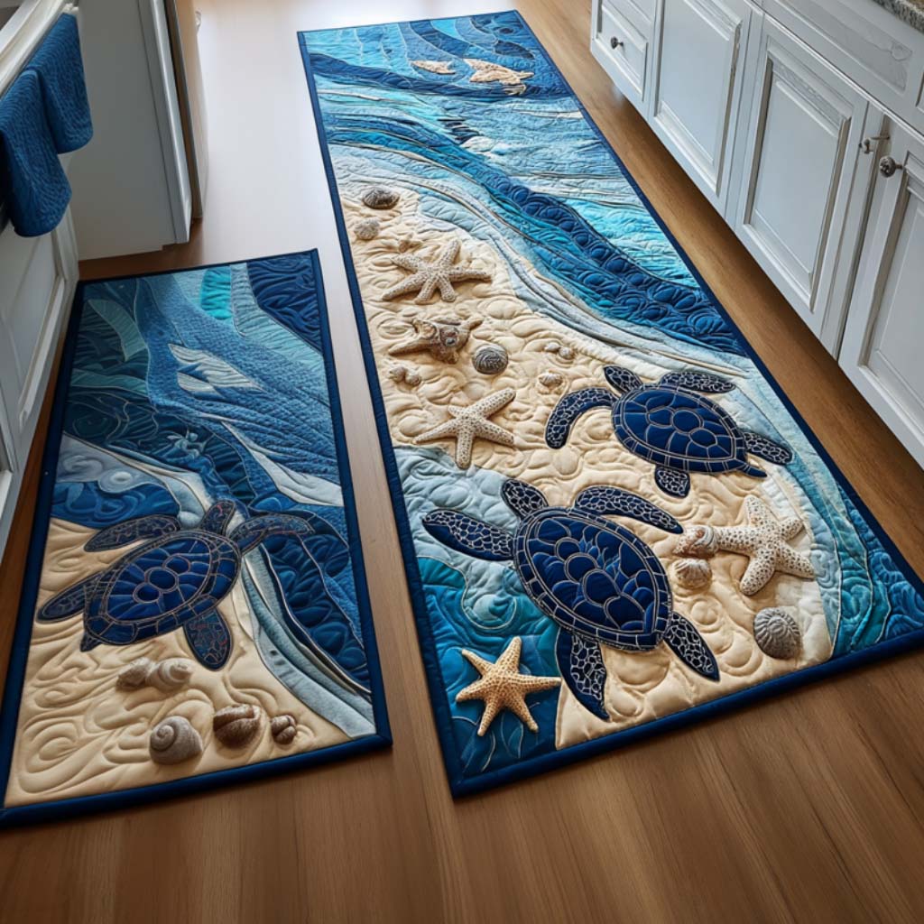 Covoraș de bucătărie antiderapant - Beach Traveller — imagine 1