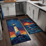 Covoraș de bucătărie antiderapant - Lighthouse ocean — imagine 1