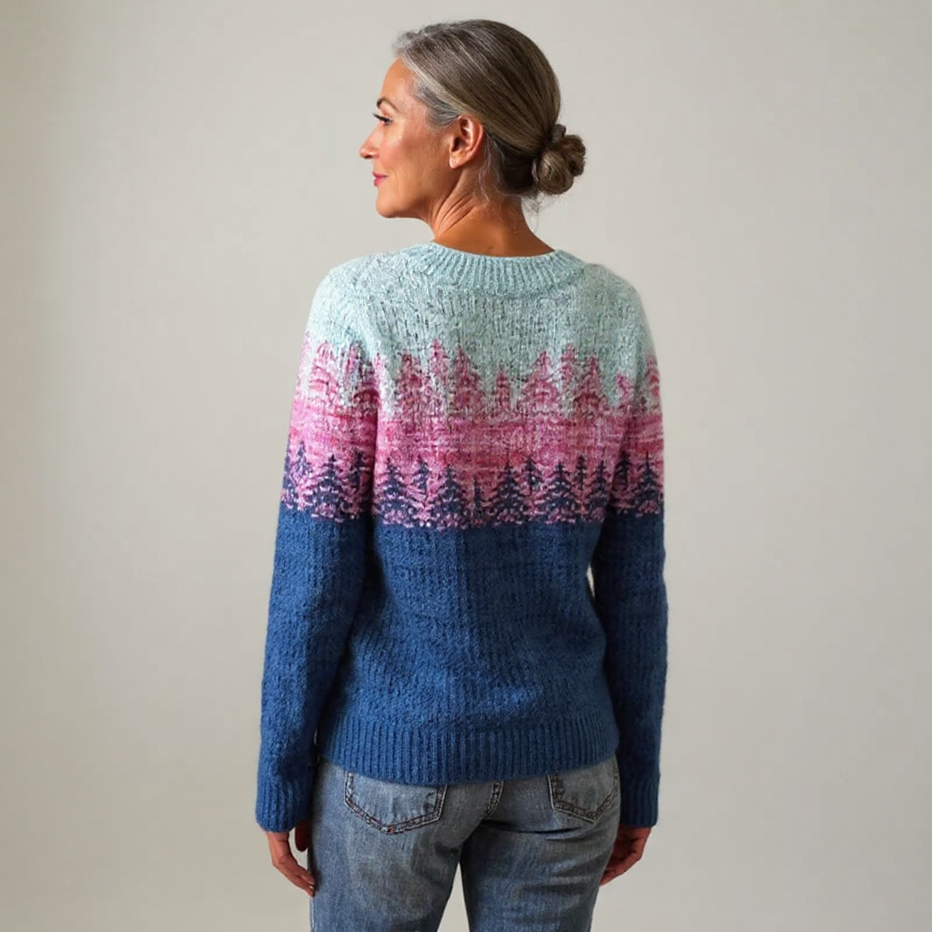Cynthia - Pulover retro tricotat — imagine 3