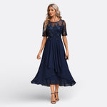 Dawn - rochie cu mânecă scurtă din dantelă — imagine 1