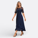 Dawn - rochie cu mânecă scurtă din dantelă — imagine 2
