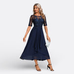 Dawn - rochie cu mânecă scurtă din dantelă — imagine 5