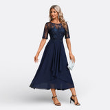 Dawn - rochie cu mânecă scurtă din dantelă — imagine 5