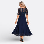 Dawn - rochie cu mânecă scurtă din dantelă — imagine 6
