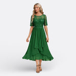 Dawn - rochie cu mânecă scurtă din dantelă — imagine 8