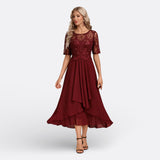 Dawn - rochie cu mânecă scurtă din dantelă — imagine 11