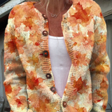 Delaney - Pulover cardigan tricotat retro — imagine 1