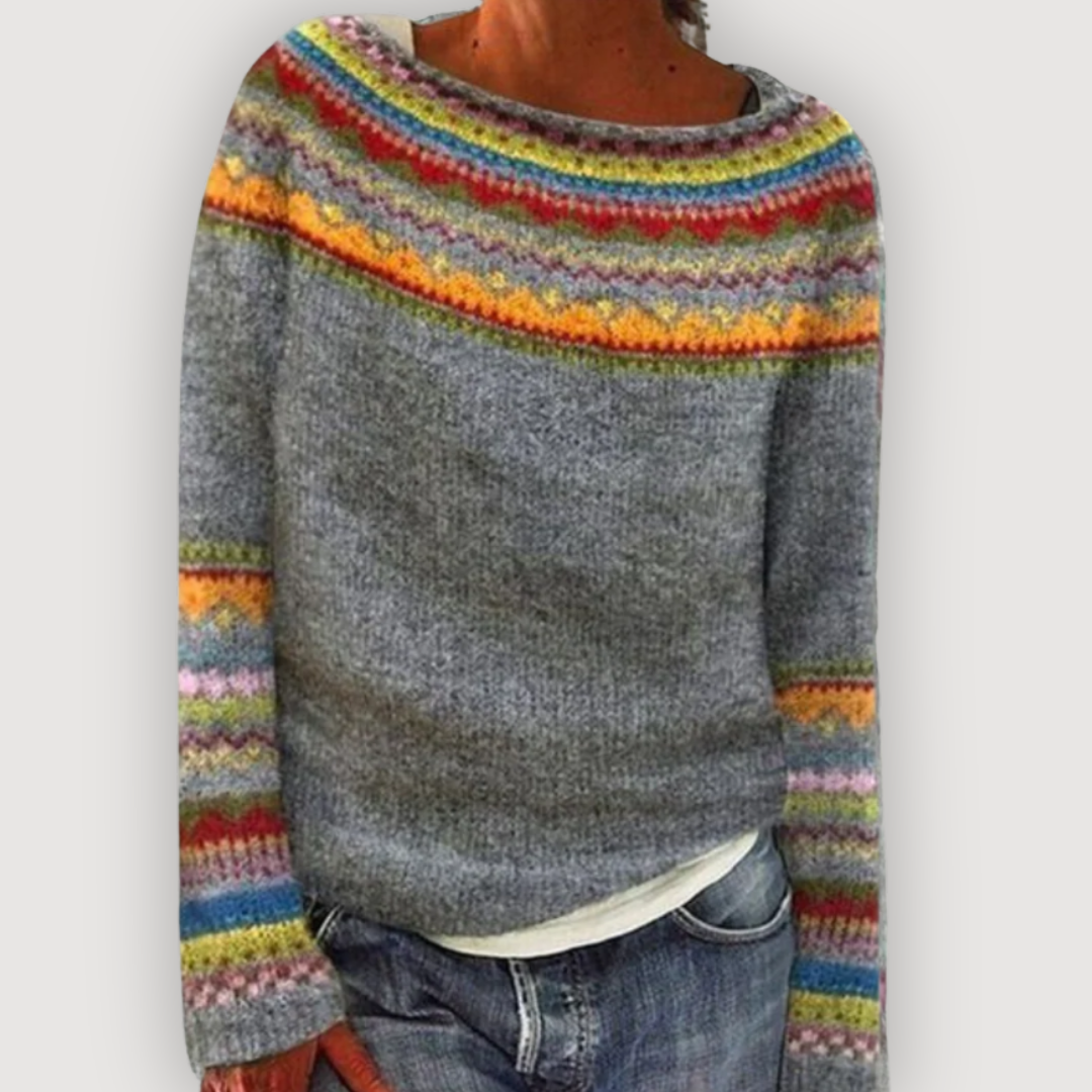 Denise - Pulover tricotat cu miel — imagine 4