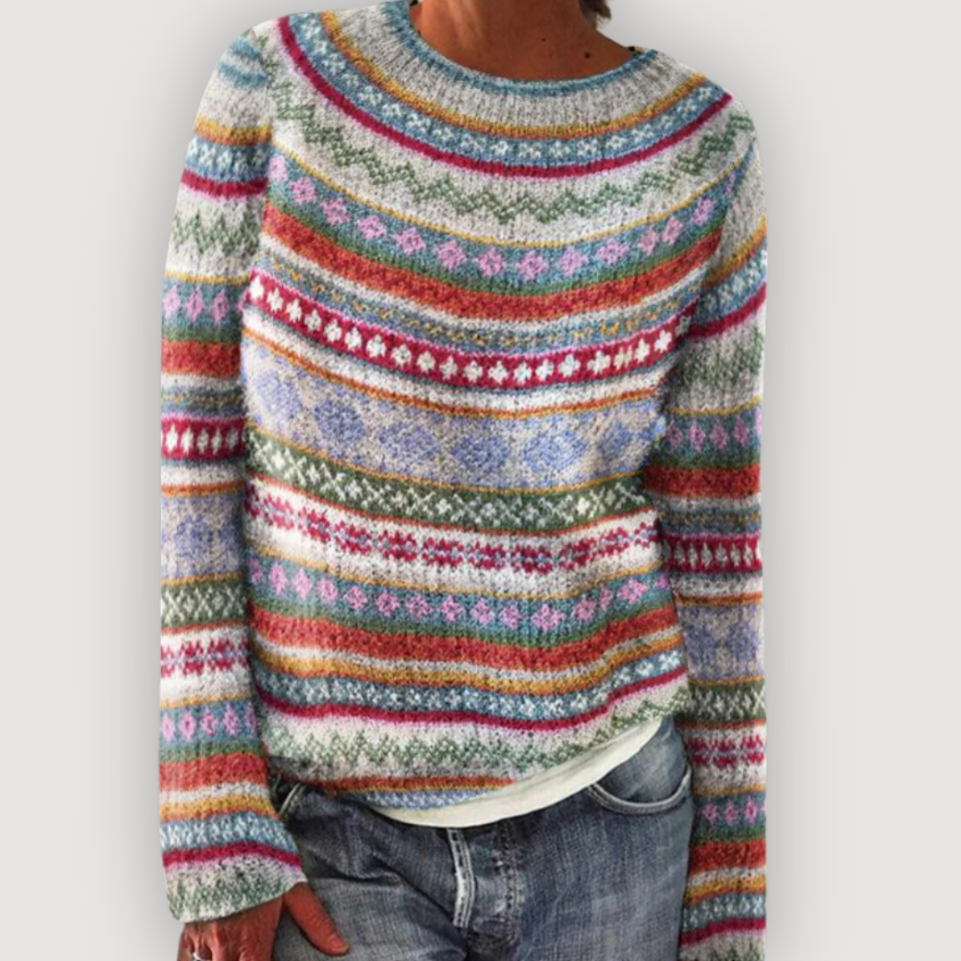 Denise - Pulover tricotat cu miel — imagine 5