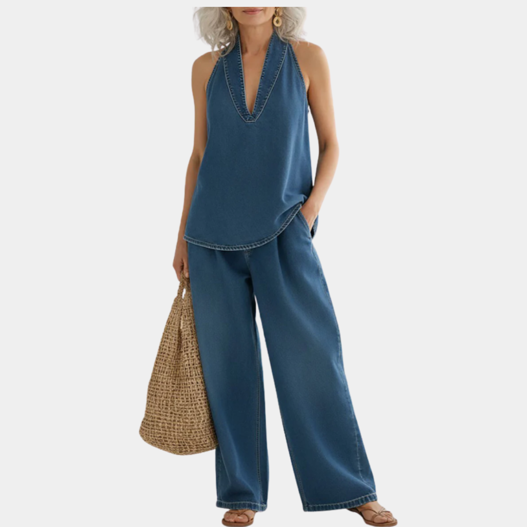 Denise - Set din două piese din denim — imagine 1