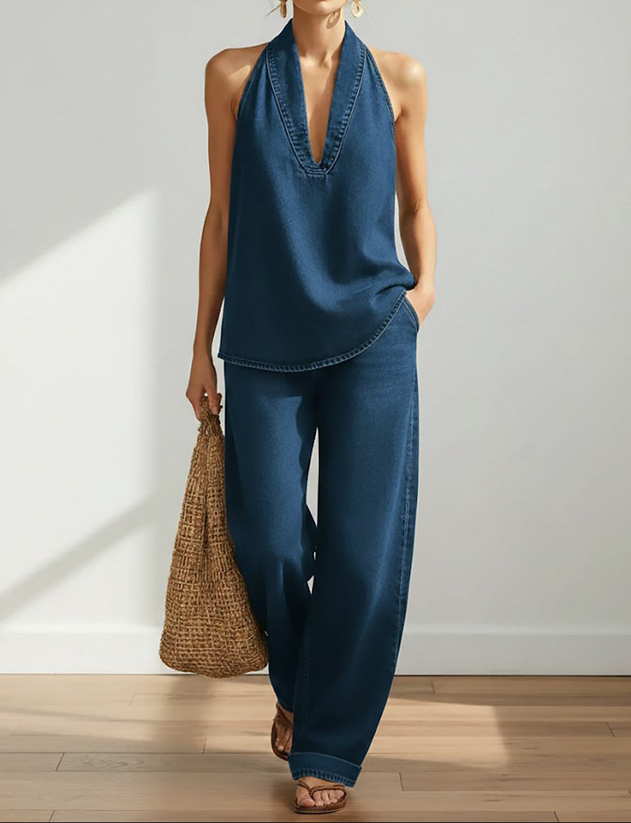 Denise - Set din două piese din denim — imagine 2