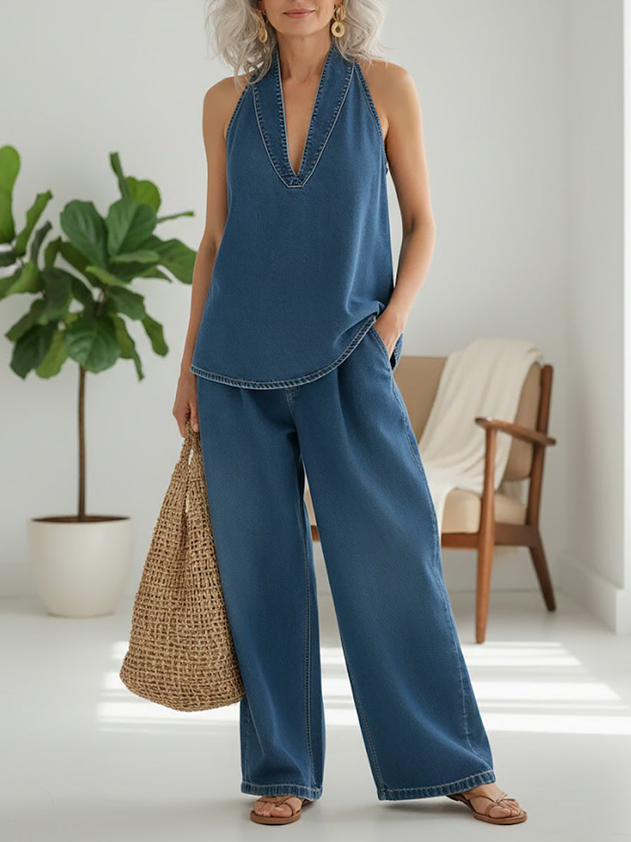 Denise - Set din două piese din denim — imagine 3